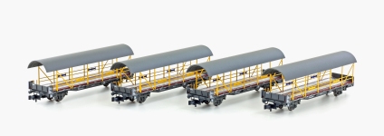 LEMKE Collection LC96010 - N 4-tlg. Autoverladezug mit Zwischenwagen der BLS; Ep. IV/V